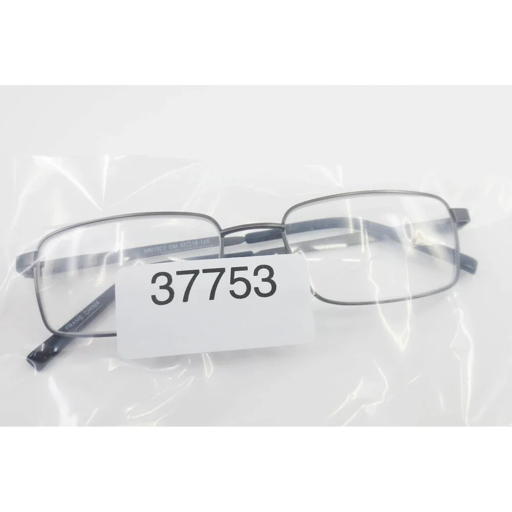 Modern Metal MM1029 GM Gunmetal Rectangular Eyeglasses Frames 55-18-145